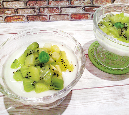 キウイのパンナコッタ