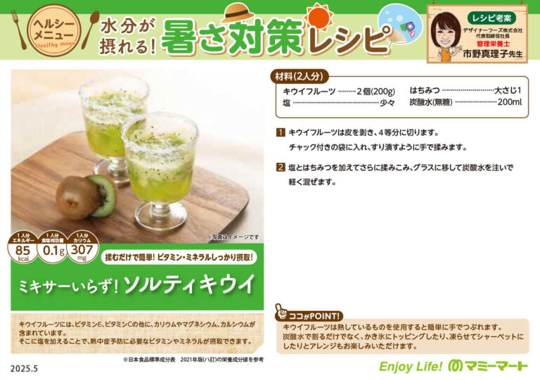 ミキサーいらず！ソルティキウイ